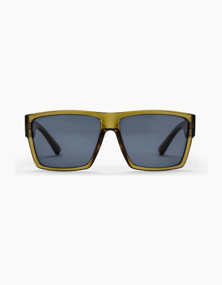 CHPO Miguel Oversized Sunglasses - Moss green/Black
