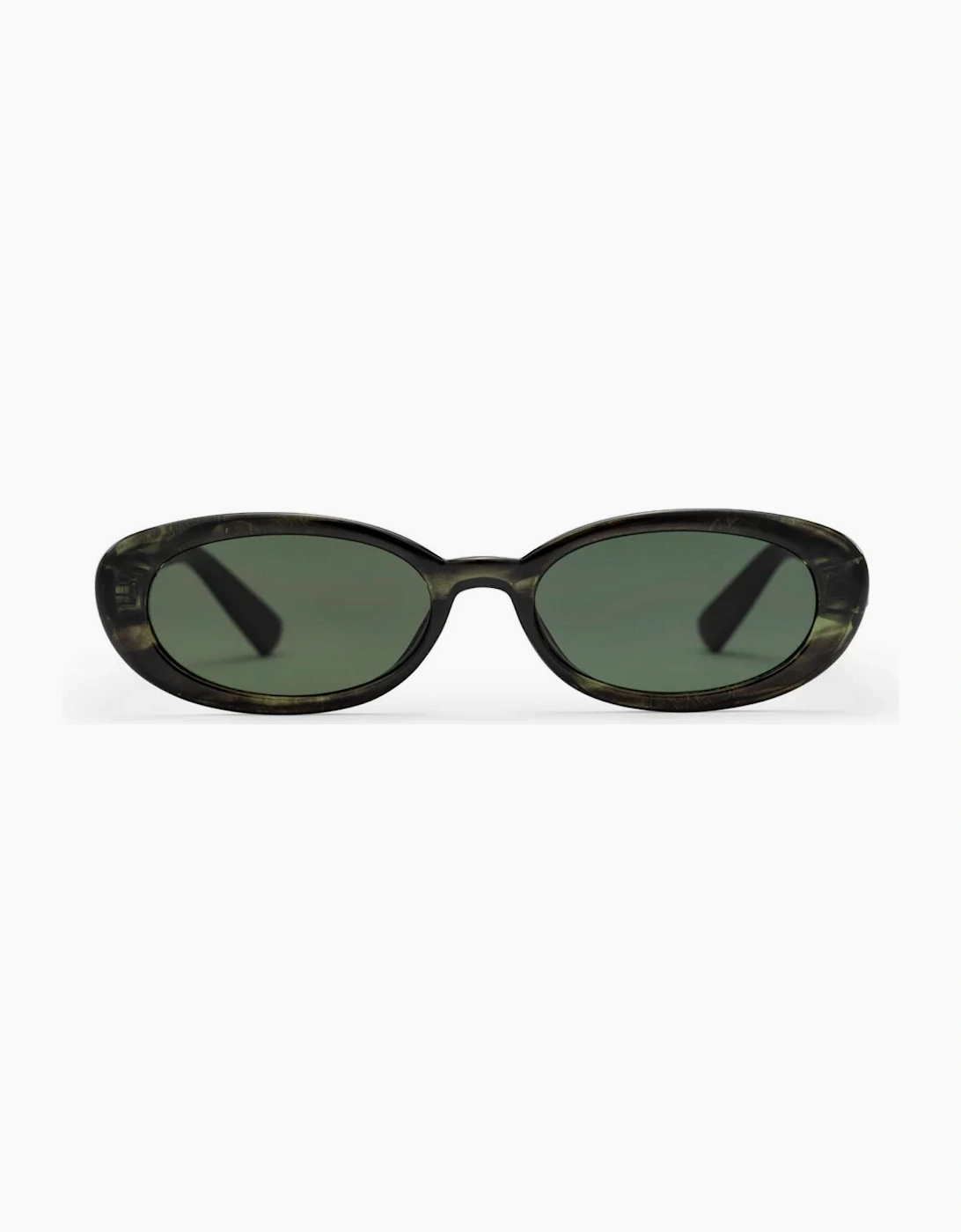 CHPO Alice Oval Sunglasses - Smoke Green/Green