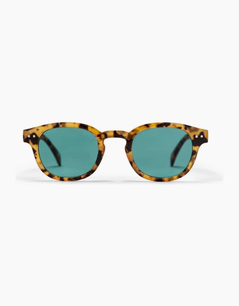 CHPO Carro Oval Sunglasses - Leopard/Turquoise