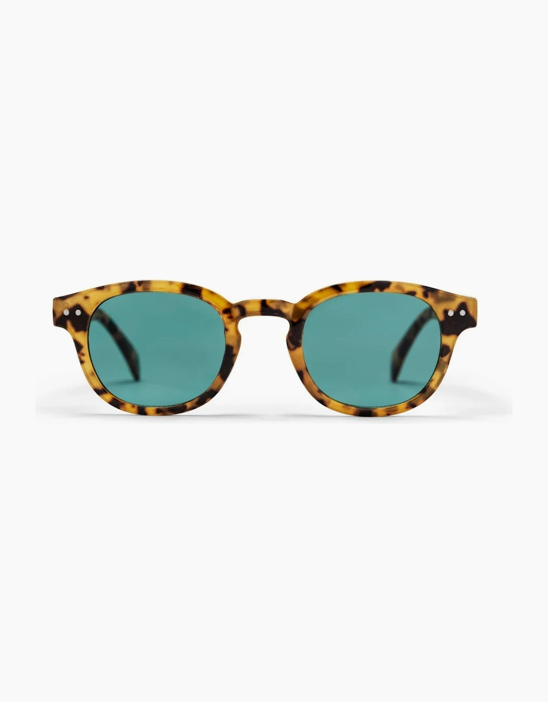 CHPO Carro Oval Sunglasses - Leopard/Turquoise