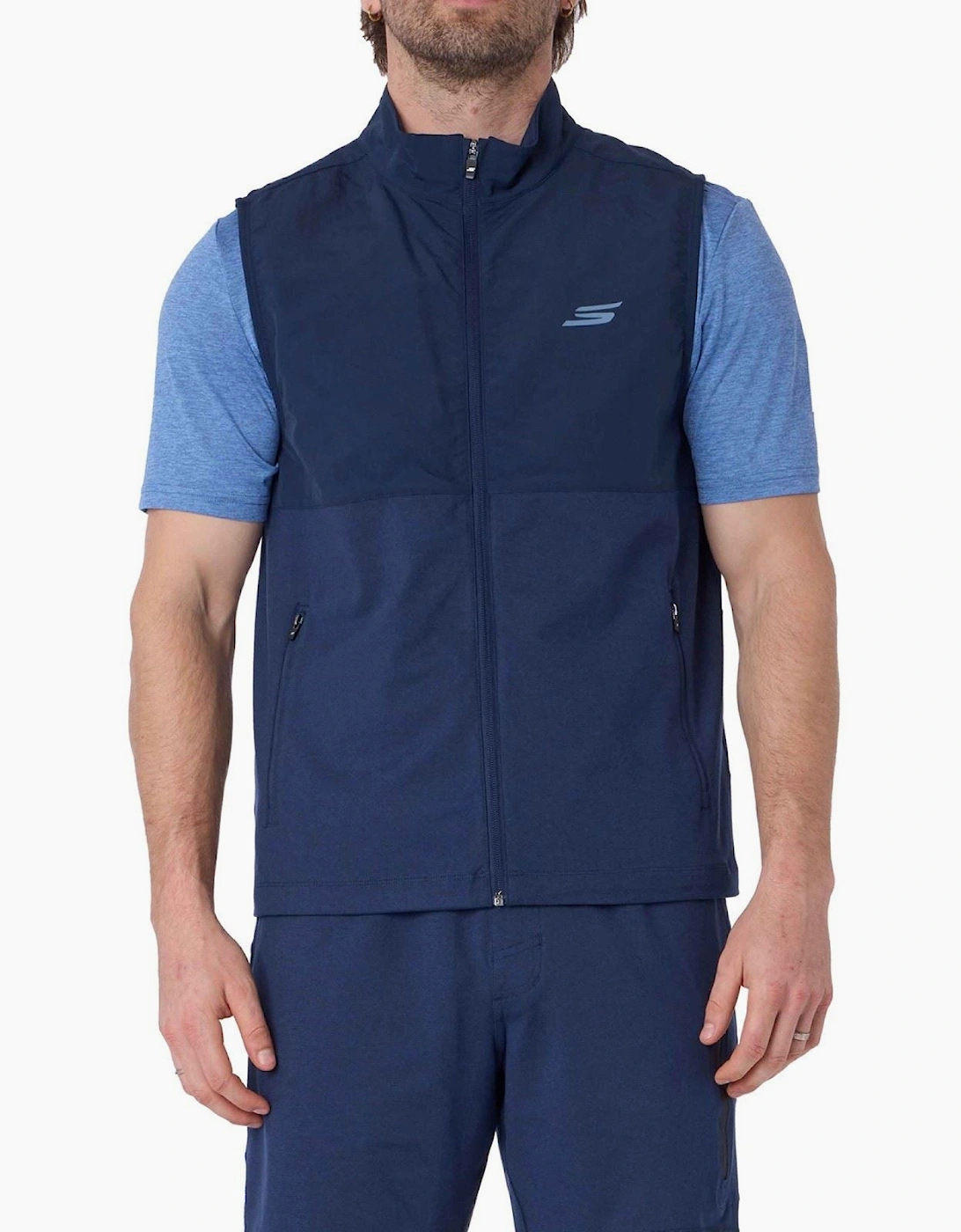 Skechers Skechers Weekend Vest Men's Blue Gilets, 3 of 2