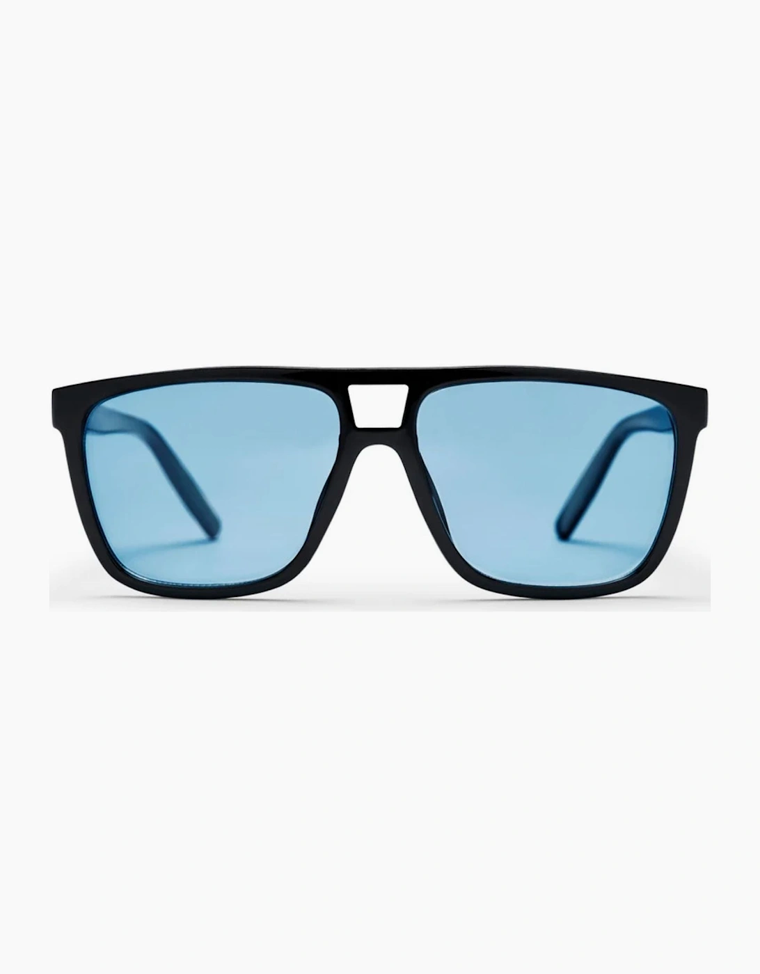 CHPO Siljan Shiny Sunglasses - Shiny Black/Light Blue
