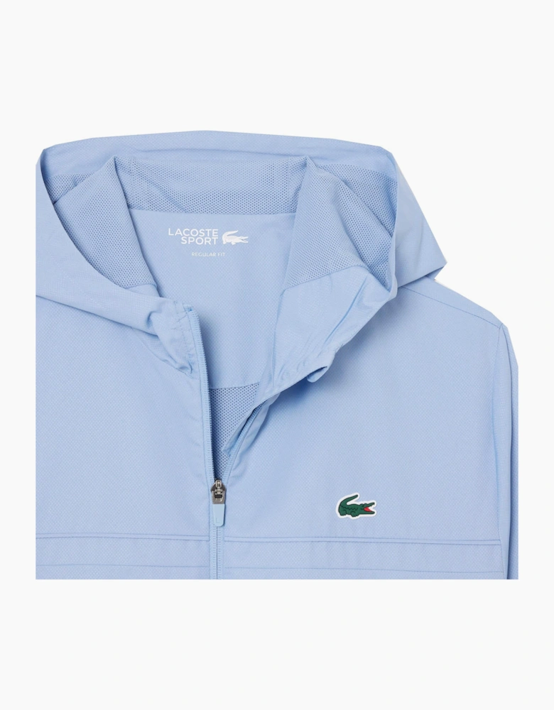 Lacoste Men's Light Blue Lacoste Zipped Hooded tracksuit Jacket