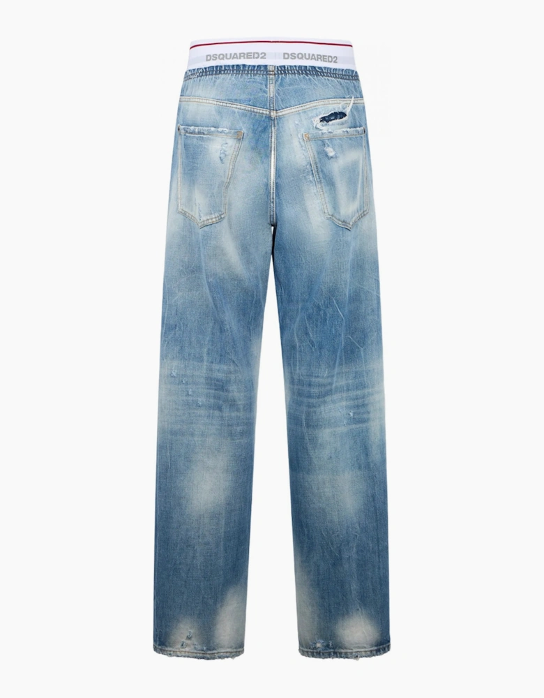 Denim Surfer Jogger Blue