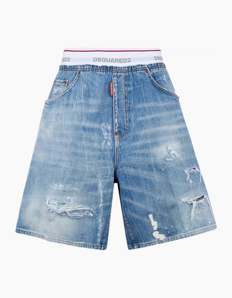 Denim Surfer Shorts Blue
