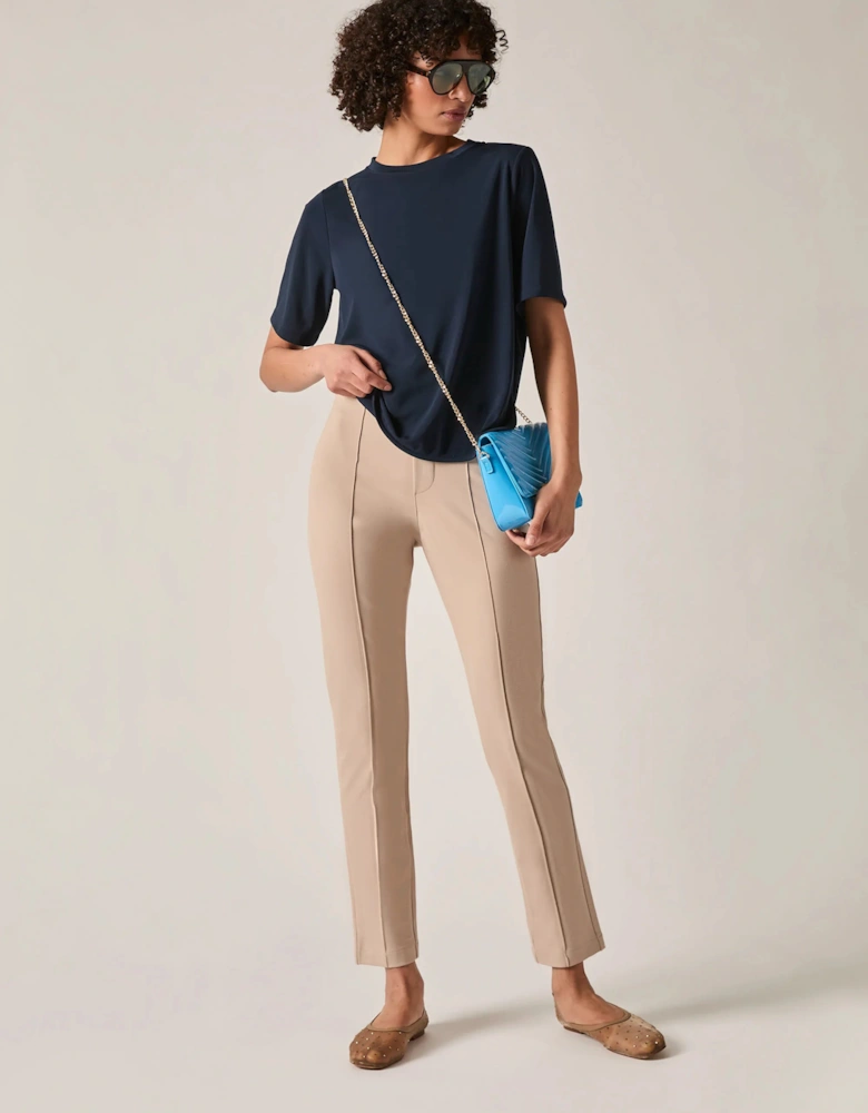 Cigarette Trousers Beige
