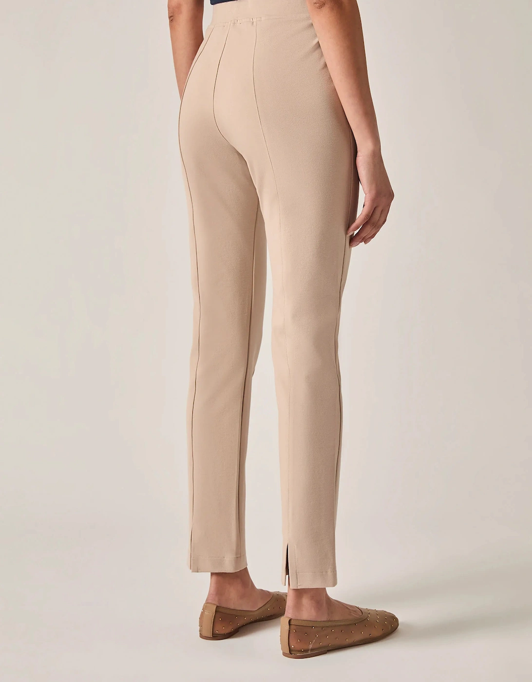 Cigarette Trousers Beige