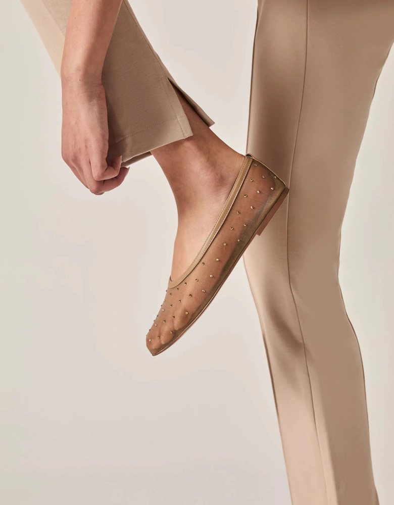 Cigarette Trousers Beige
