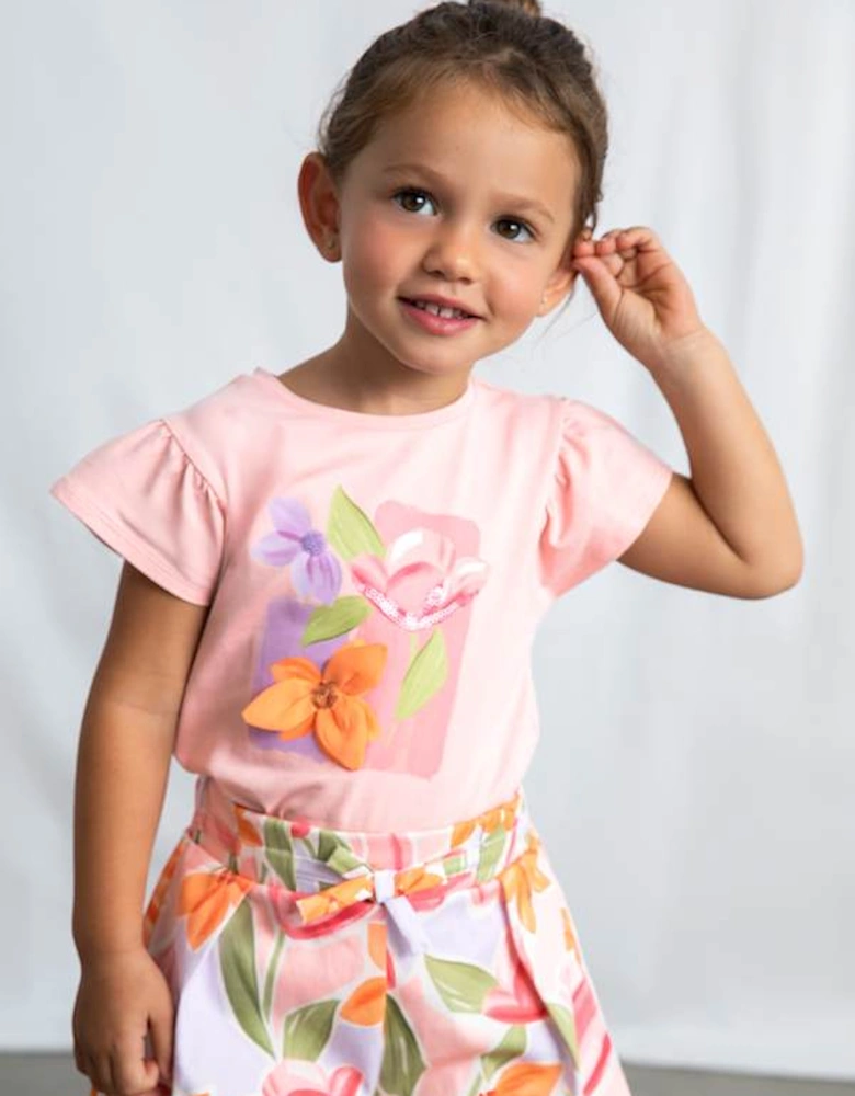 MAYORAL PINK T SHIRT & SKORT SET 3.007/3.096