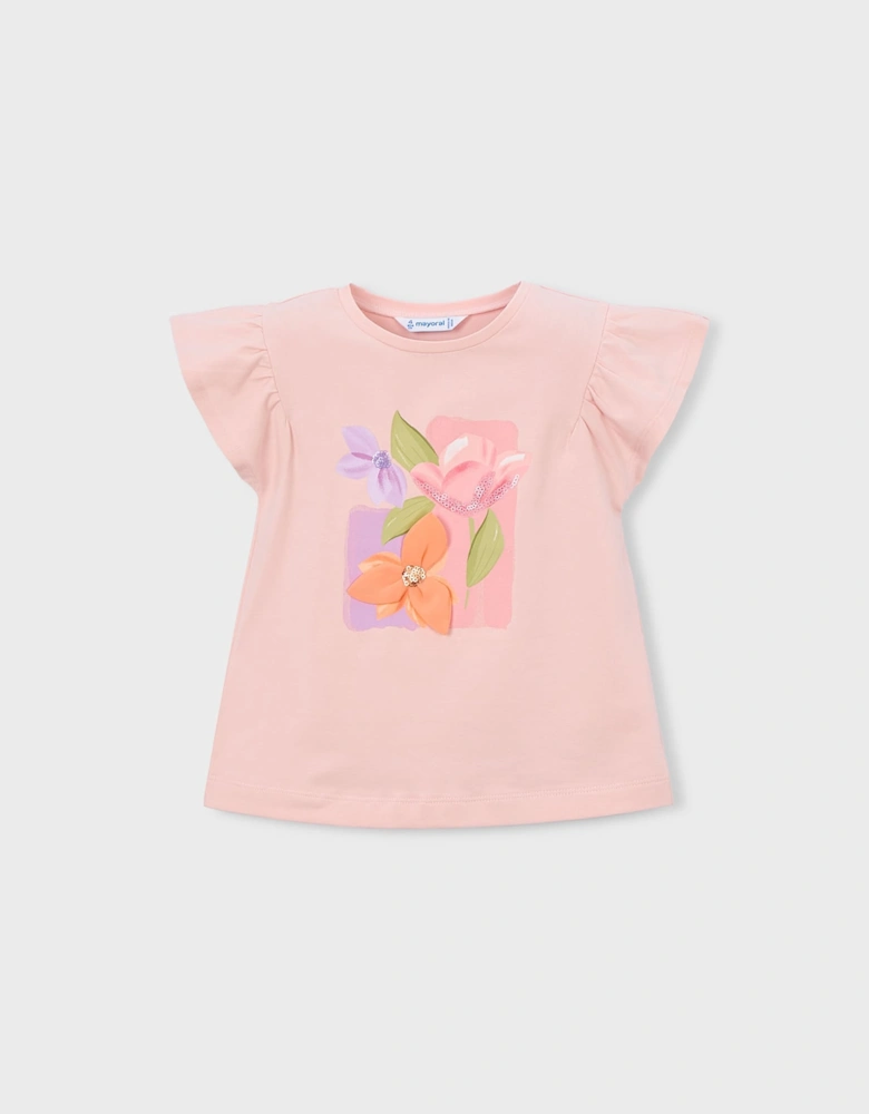 MAYORAL PINK T SHIRT & SKORT SET 3.007/3.096
