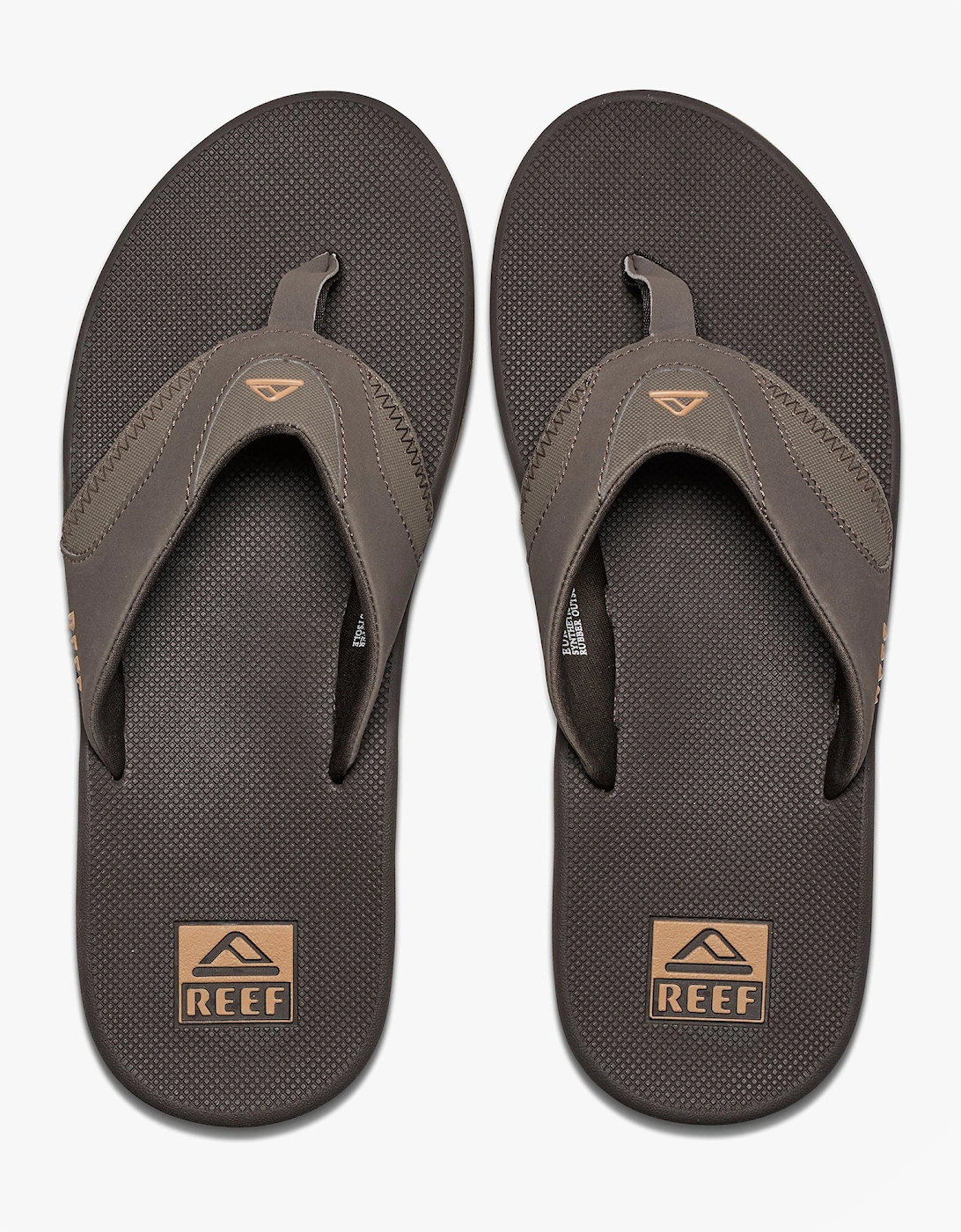Reef Men's Brown Fanning Comfort Sandals /Gum  7 Uk Size 7