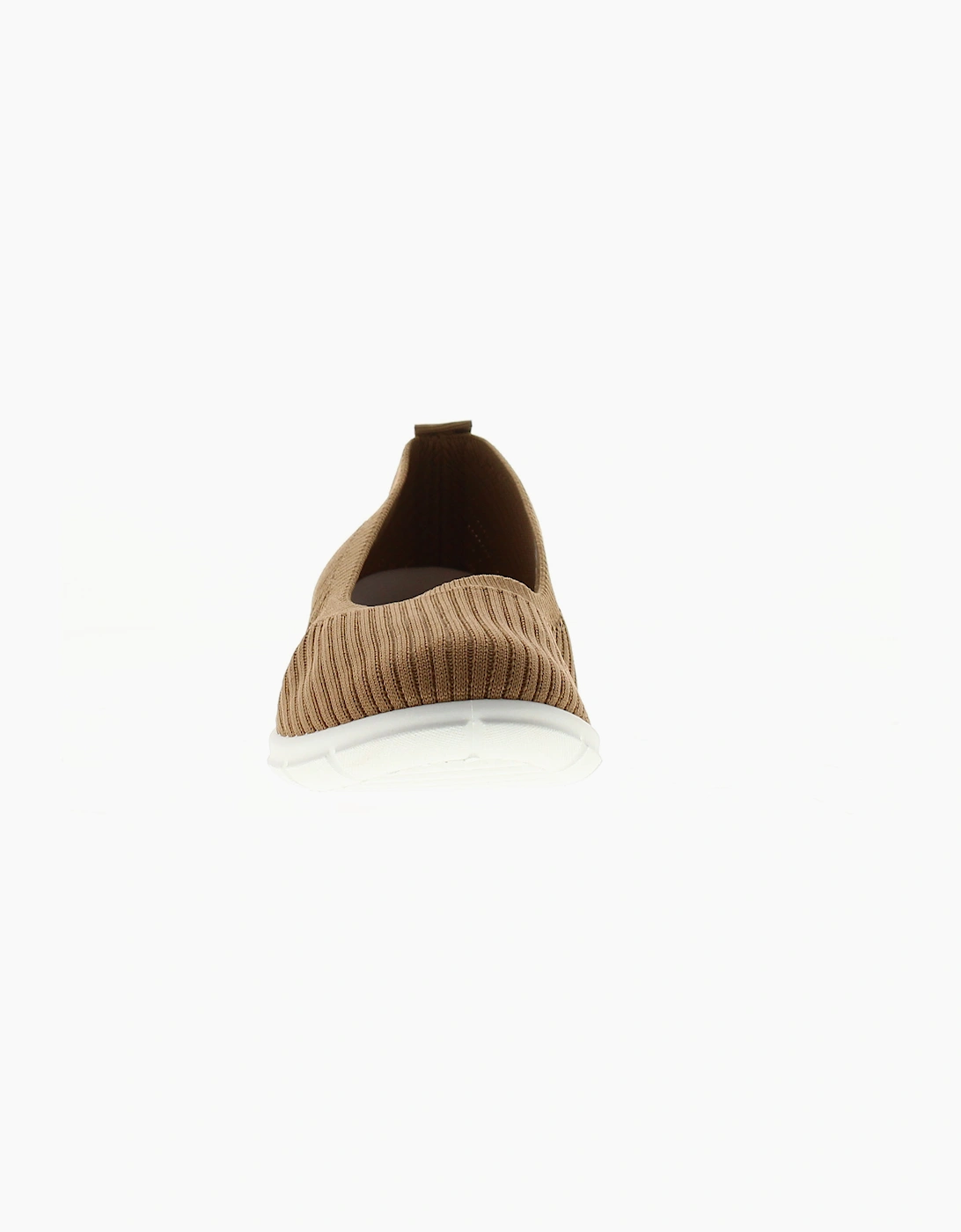 Platino Womens Flat Shoes Kitty Slip On khaki UK Size