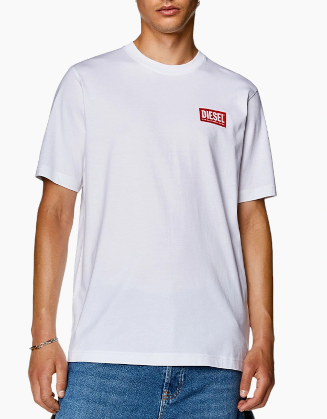 DIESEL Mens T Shirts Short Sleeve T Just Nlabel Crew Neck Soft Cotton Summer Tee