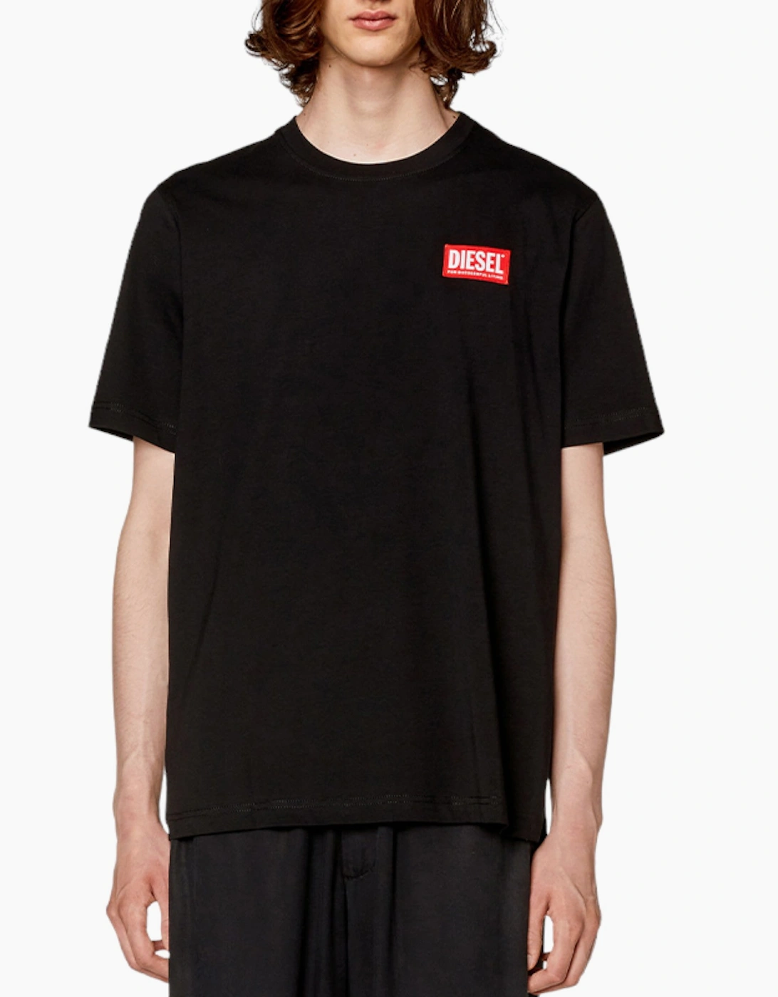 DIESEL Mens T Shirts Short Sleeve T Just Nlabel Crew Neck Soft Cotton Summer Tee