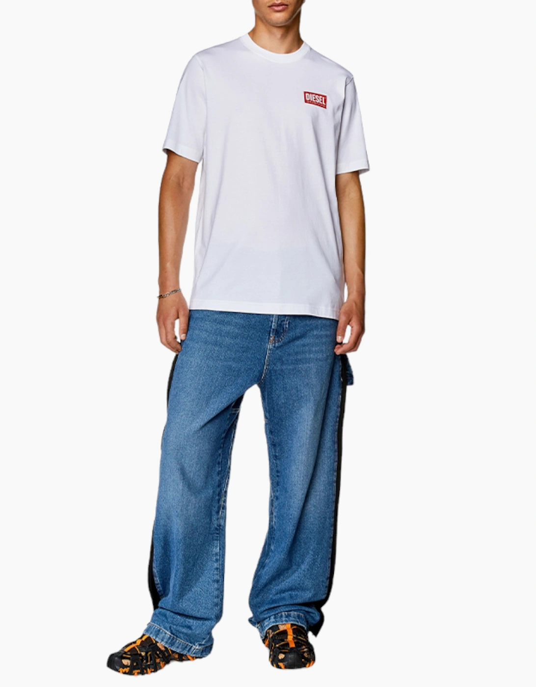 DIESEL Mens T Shirts Short Sleeve T Just Nlabel Crew Neck Soft Cotton Summer Tee