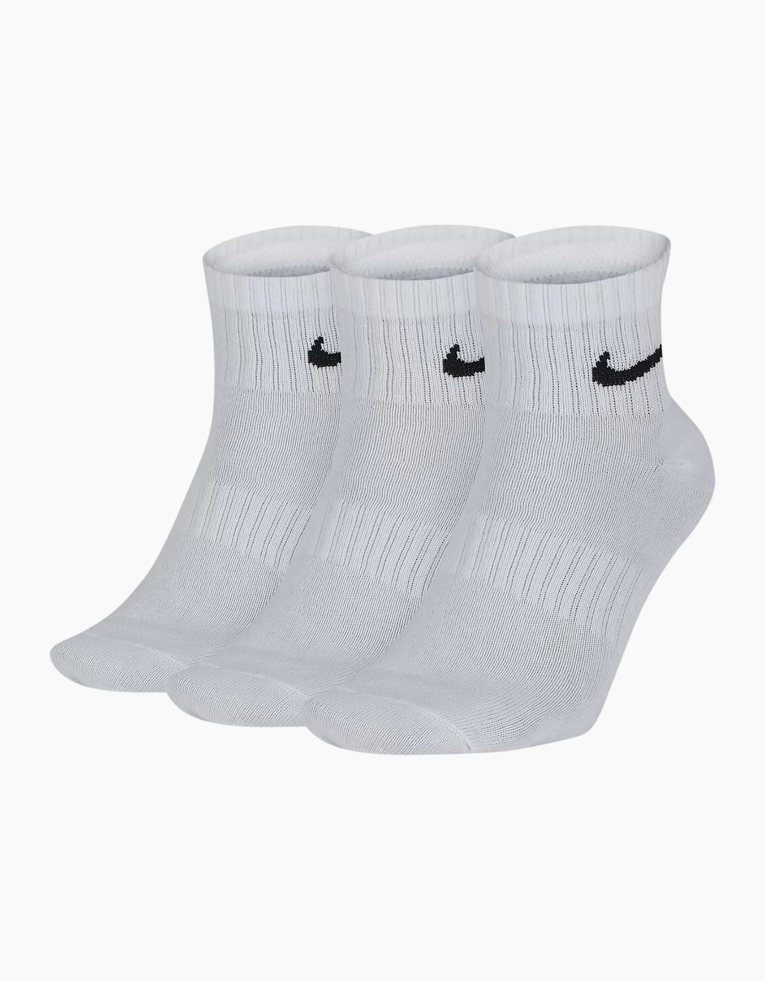 Nike SX7677 Mens Ankle Socks Lightweight Everyday Cushioned Low Cut Socks 3 Pack