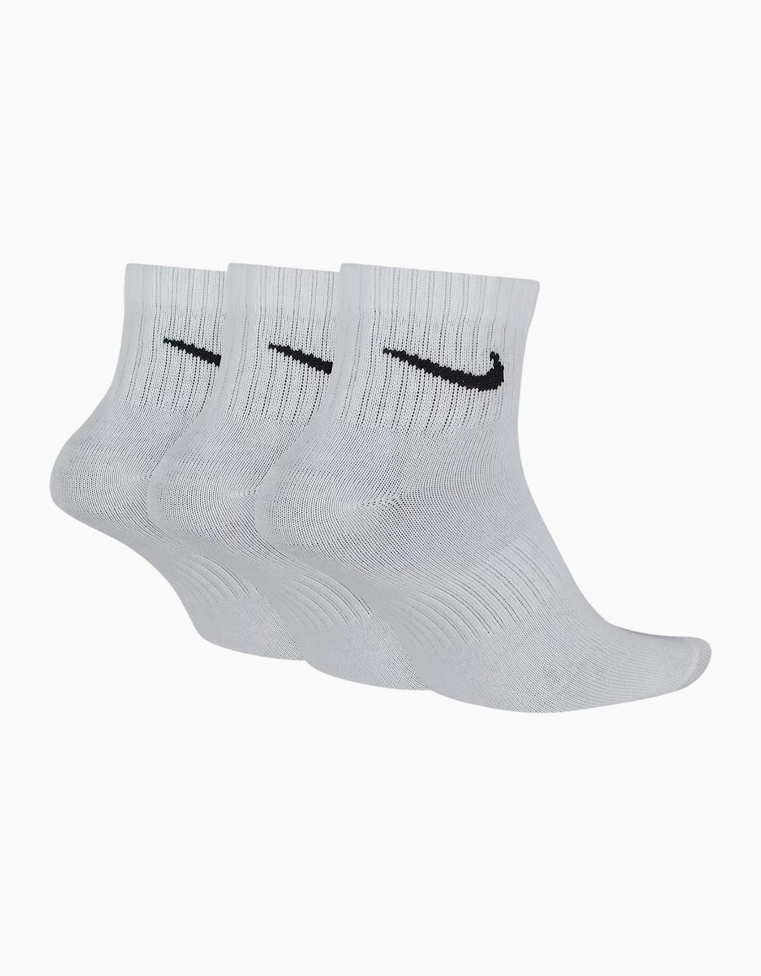 Nike SX7677 Mens Ankle Socks Lightweight Everyday Cushioned Low Cut Socks 3 Pack
