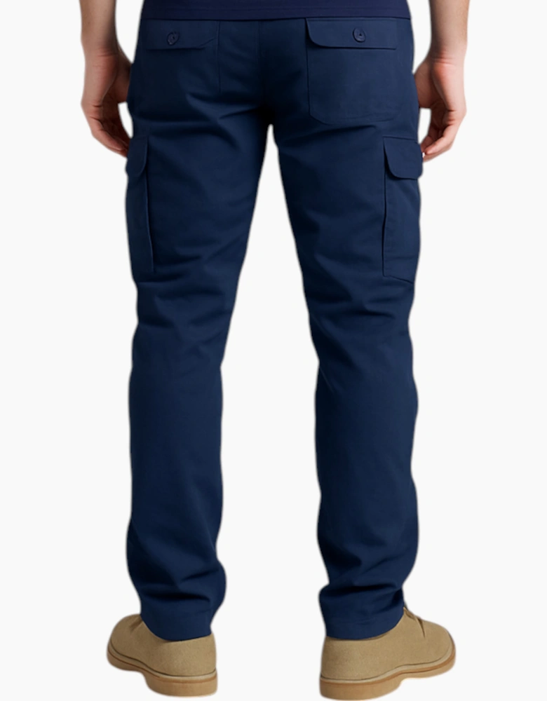 Mens Cargo Trousers Regular Fit Straight Cargo Combat Stretch Cotton Work Pants
