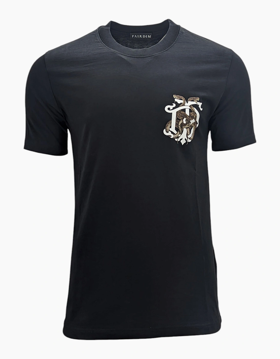 FAIRDIM Mens T Shirts Graphic Short Sleeved Cotton Summer Black White Casual Tee