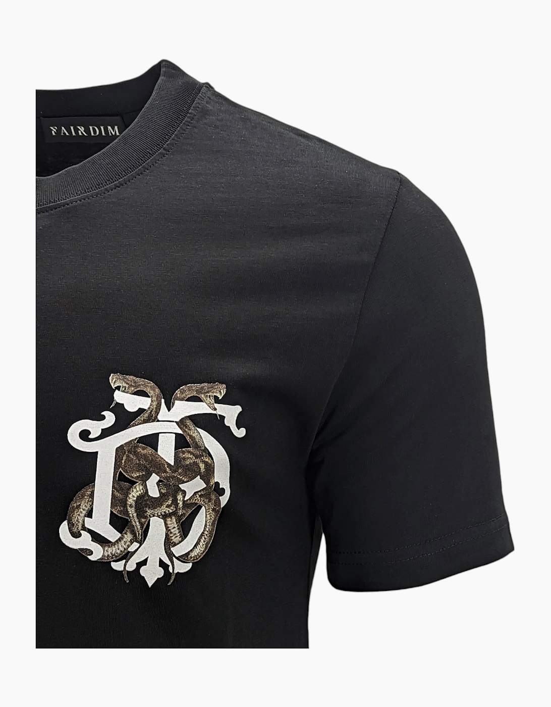 FAIRDIM Mens T Shirts Graphic Short Sleeved Cotton Summer Black White Casual Tee