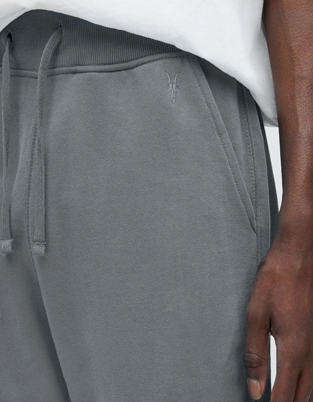 All Saints Raven Mens Slim Fit Sweatpants Fleece Bottoms Casual Cuffed Cotton