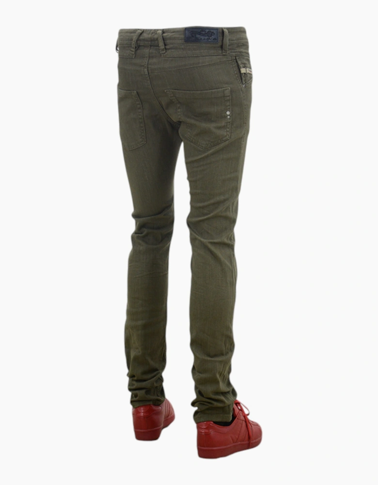 DIESEL BELTHER 0837L Mens Jeans Tapered Leg Casual Regular Slim Fit Denim Pants