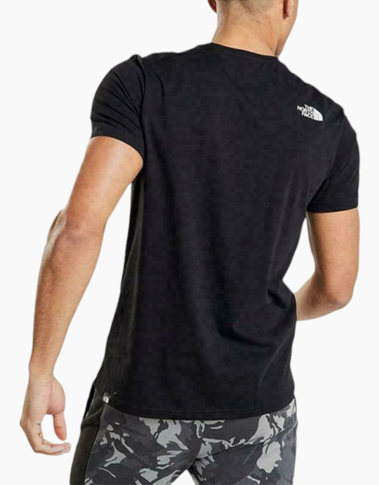 North Face Mens T Shirts Crew Neck Block Grid Casual Regular Fit Soft Cotton Tee