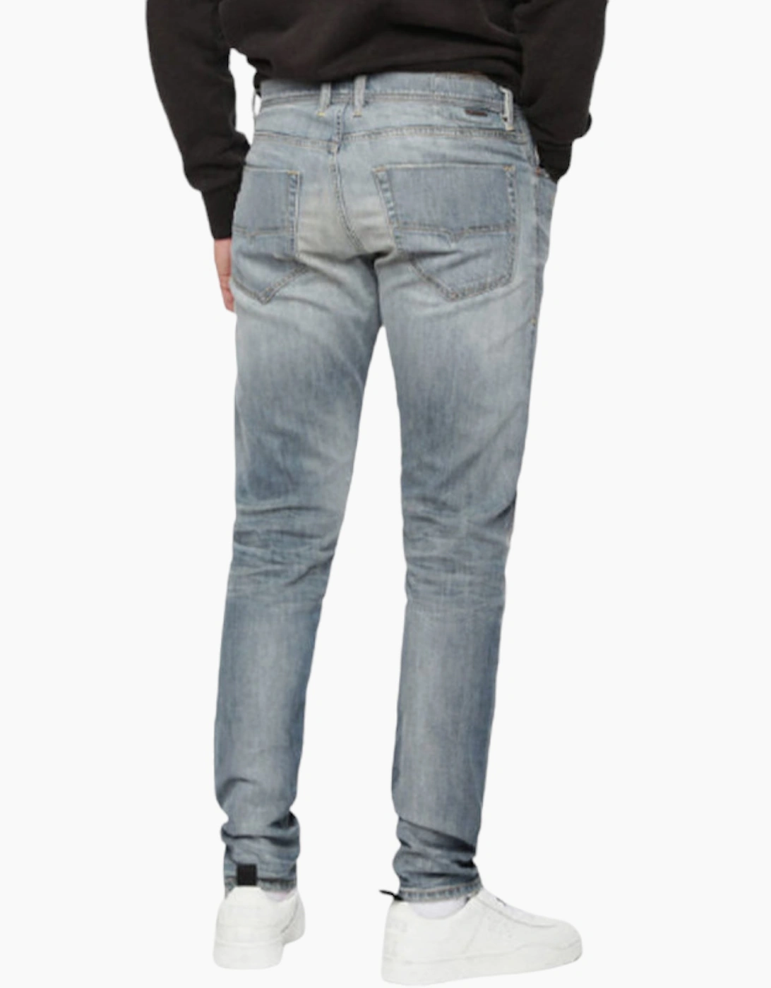 DIESEL TEPPHAR 084UK Mens Denim Jeans Slim Fit Carrot Casual Denim Pants Lyocell