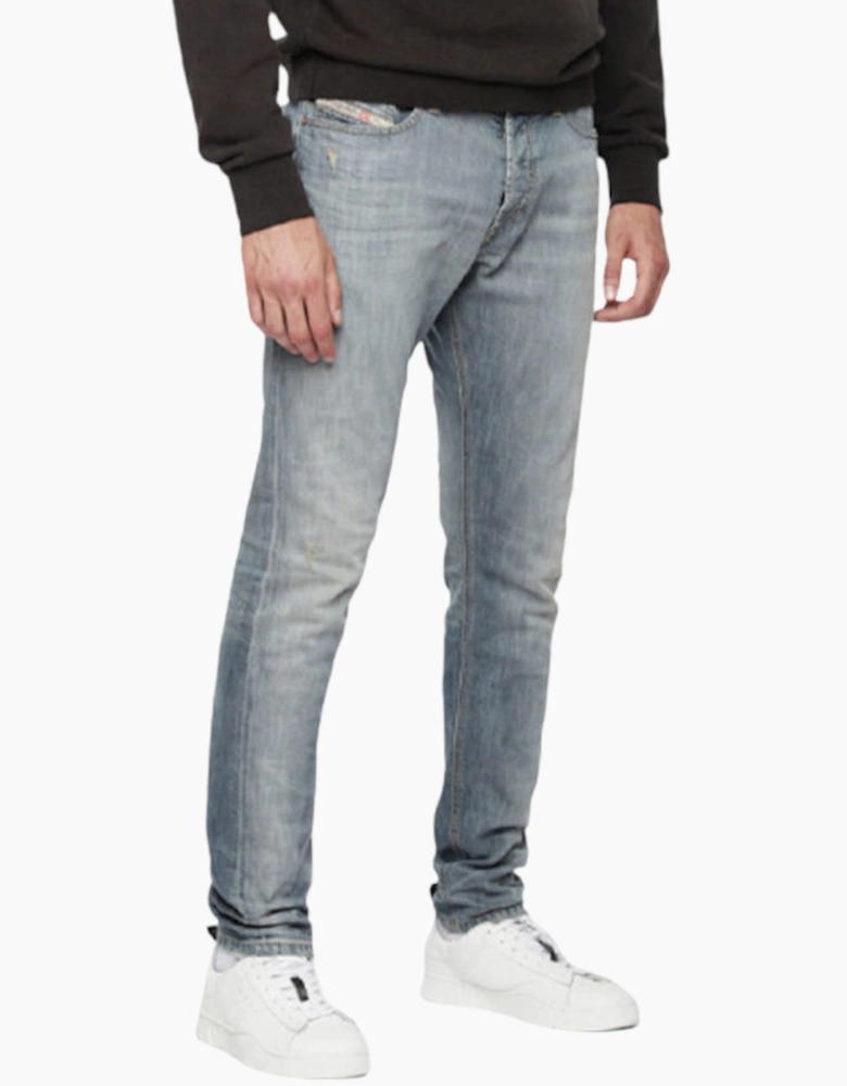 DIESEL TEPPHAR 084UK Mens Denim Jeans Slim Fit Carrot Casual Denim Pants Lyocell
