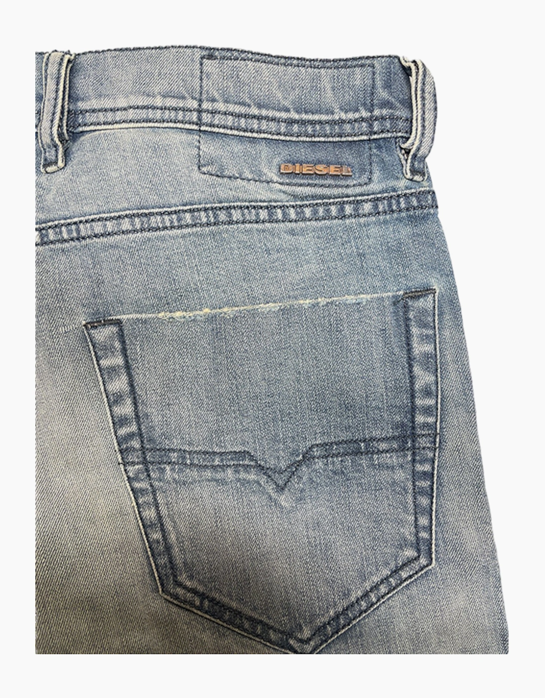 DIESEL TEPPHAR 084UK Mens Denim Jeans Slim Fit Carrot Casual Denim Pants Lyocell
