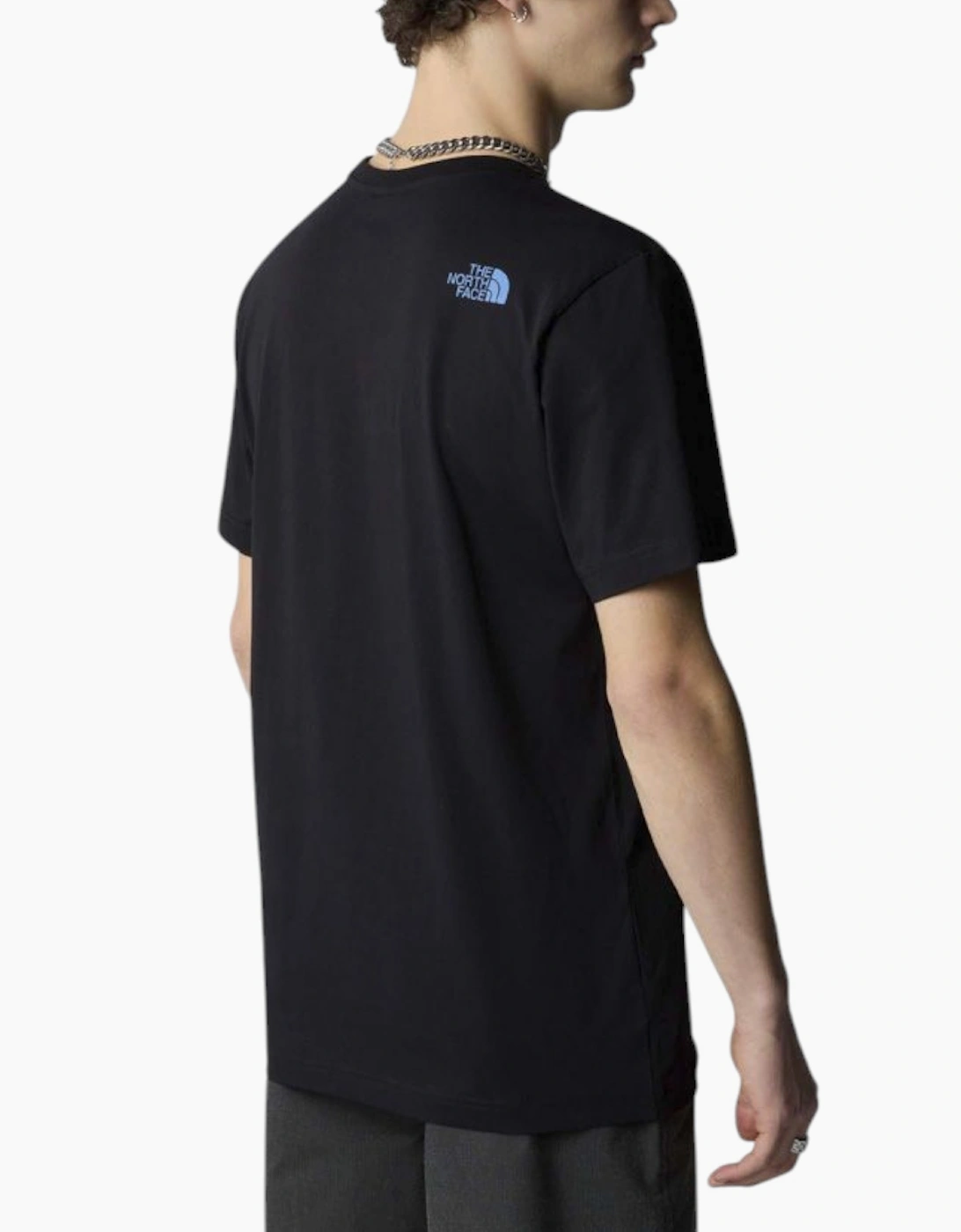 The North Face Mens T Shirts SS Mountain Line Tee Cotton Summer Crew Neck Tops