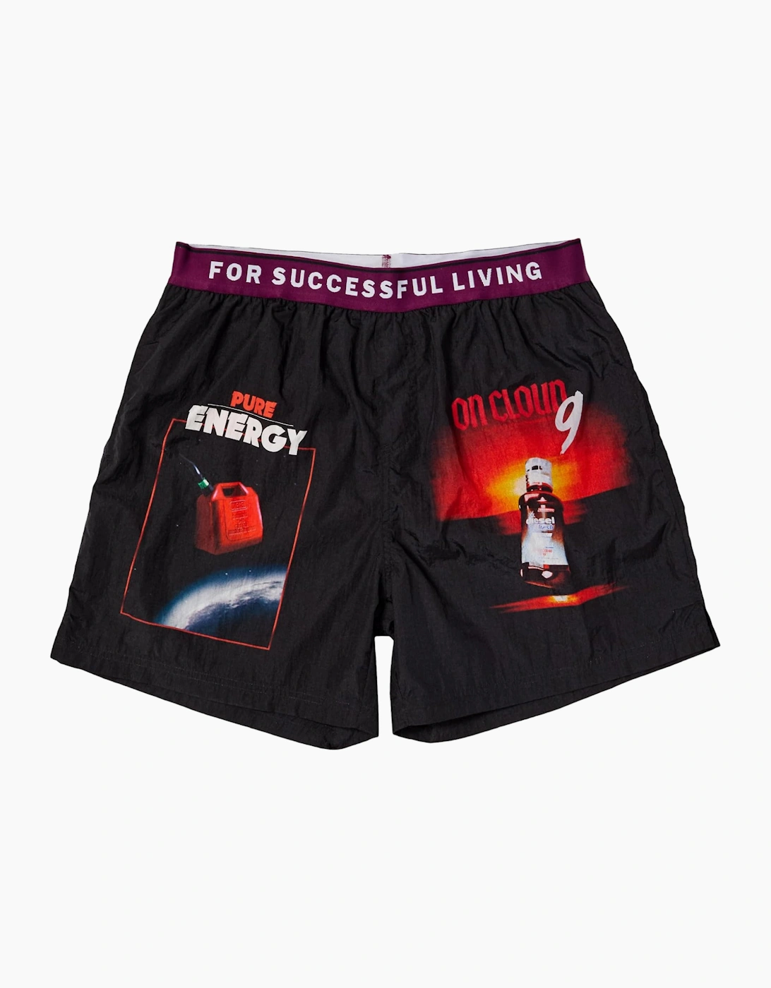 Diesel BMBX-NICO-EL Mens Swimming Shorts Quick Dry Summer Beach Swim Board Short