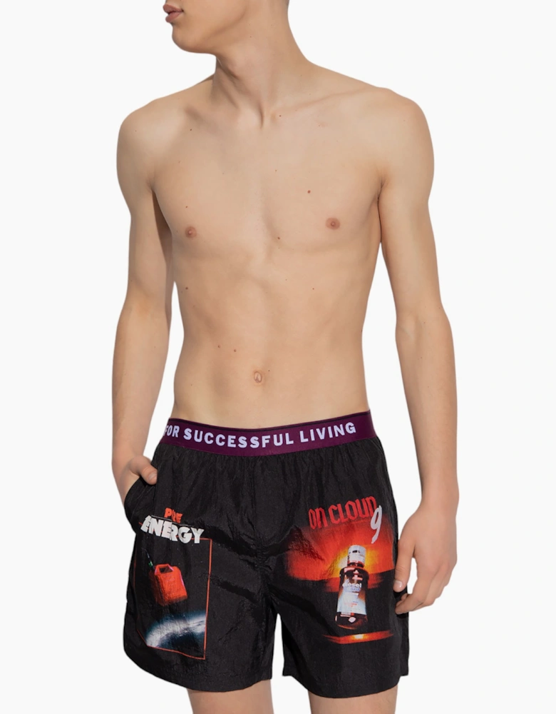 Diesel BMBX-NICO-EL Mens Swimming Shorts Quick Dry Summer Beach Swim Board Short