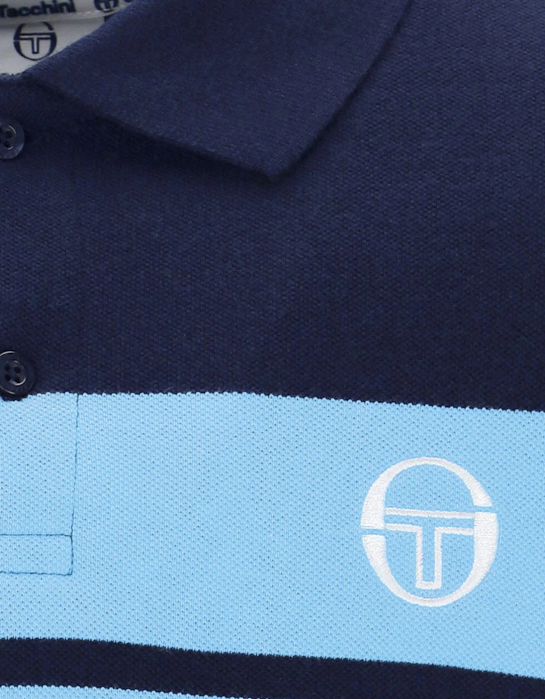 Sergio Tacchini Young Line Polo shirt - Maritime Blue/Baltic Sea