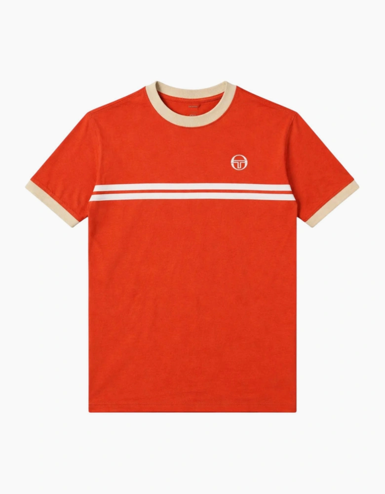 Sergio Tacchini Supermac T-Shirt - Rooibos Tea Orange Mojave Desert Gardenia