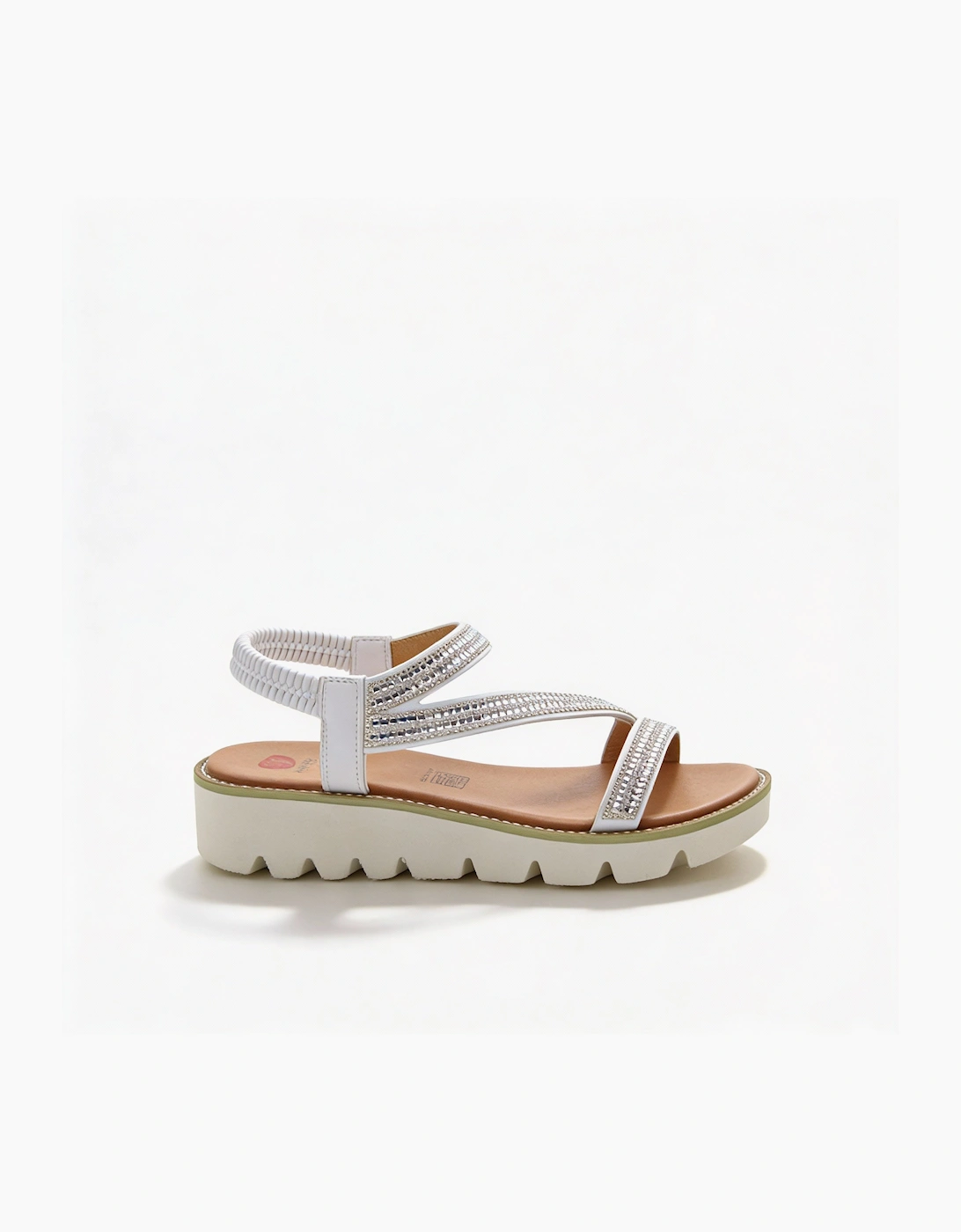Heavenly Feet FRESCO Womens Slingback Sandals White, 7 of 6