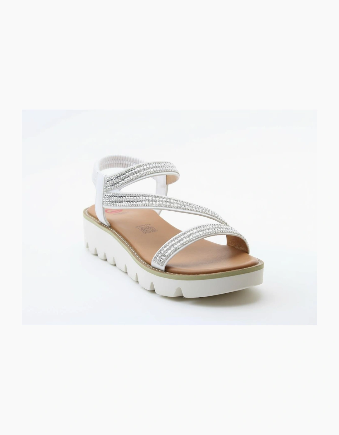 Heavenly Feet FRESCO Womens Slingback Sandals White
