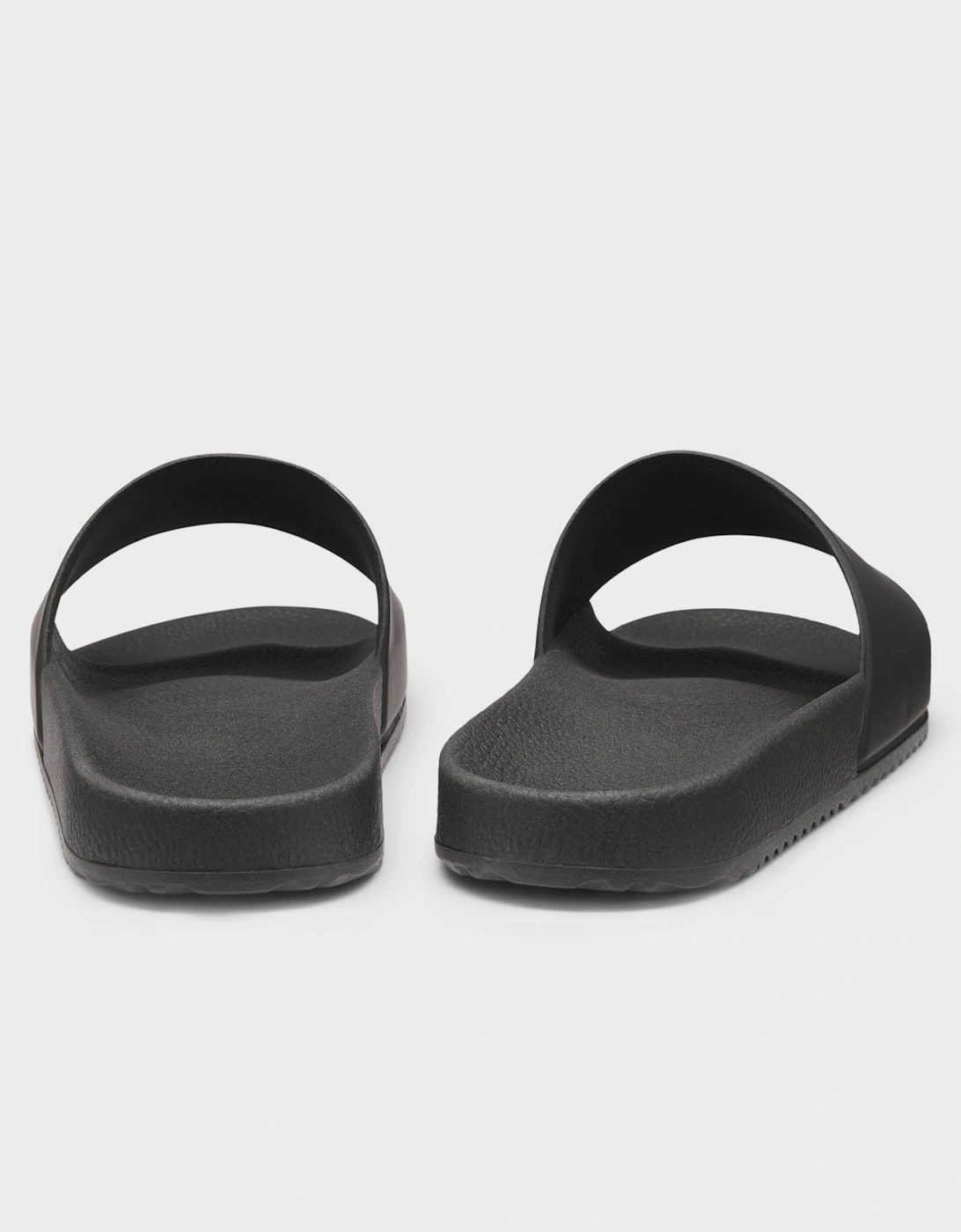 HUGO Mens Timein Mens Slides with Logo Strap - Black 001