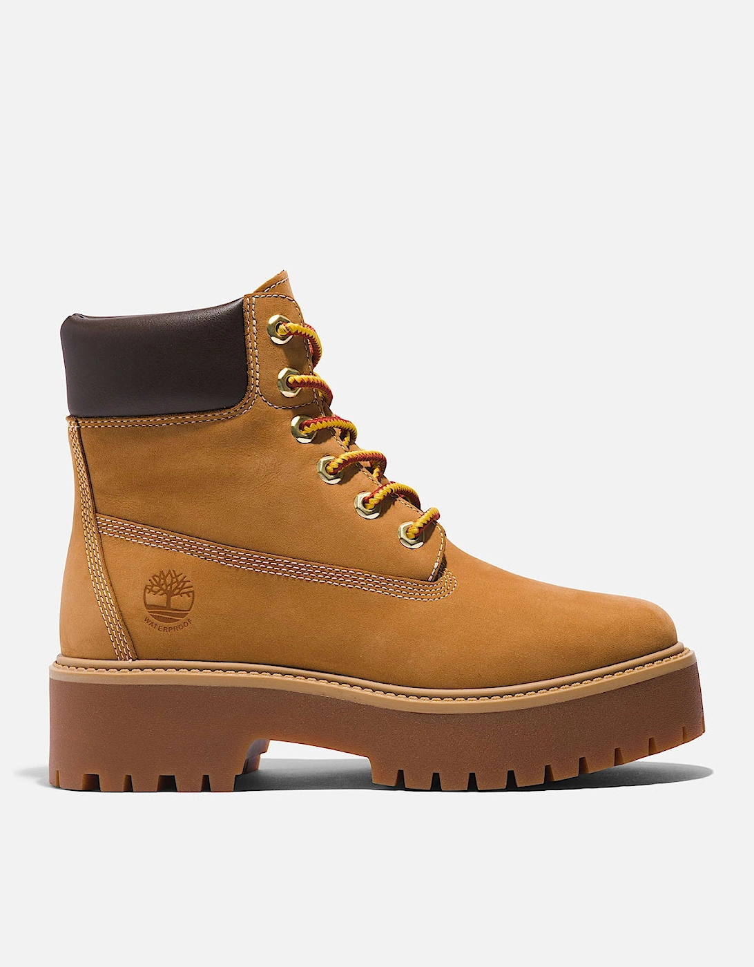 Timberland Stone Street Womens 6-Inch Waterproof Platform Boot - Wheat