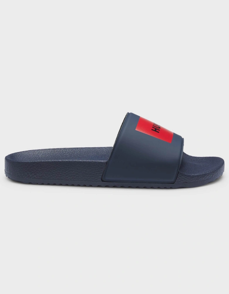 HUGO Mens Timein Mens Slides with Logo Strap - Dark Blue 404