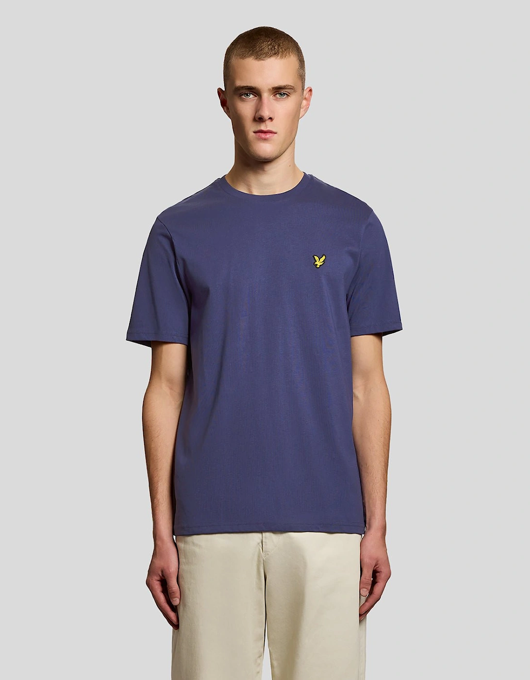 Lyle And Scott Men's Navy Cotton Crew Neck T-Shirt  34 Xs