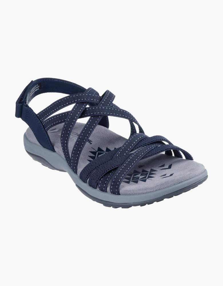 Skechers Reggae Slim - Summer Getaway Polyester Women's Navy Sandals