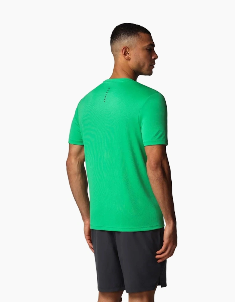 Castore Short Sleeve Polyester Men's Green Activewear T-Shirts