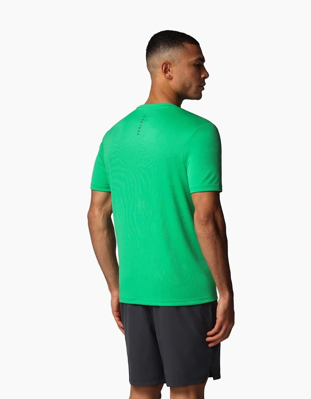 Castore Short Sleeve Polyester Men's Green Activewear T-Shirts