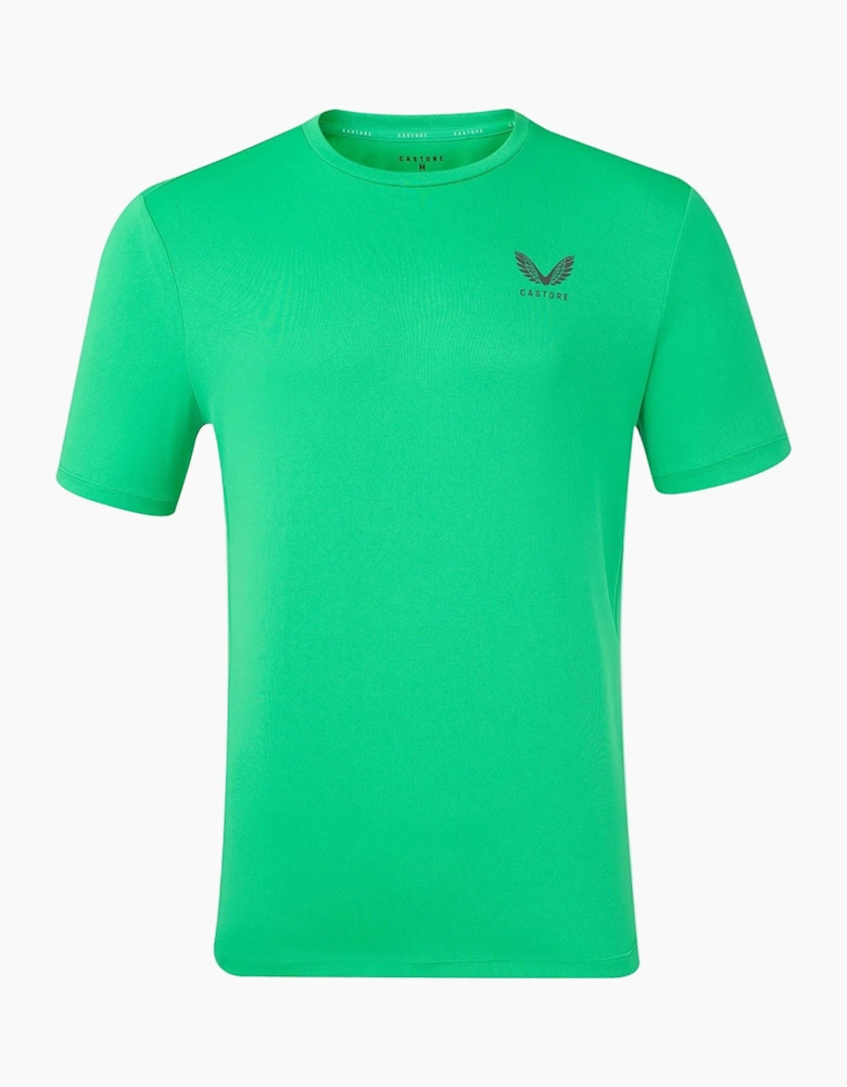 Castore Short Sleeve Polyester Men's Green Activewear T-Shirts
