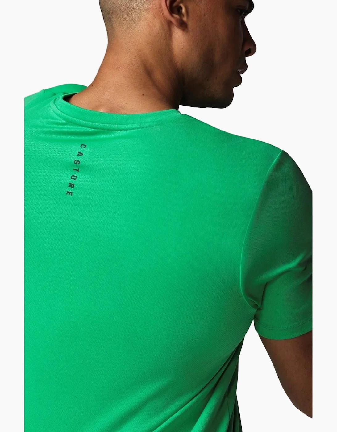 Castore Short Sleeve Polyester Men's Green Activewear T-Shirts