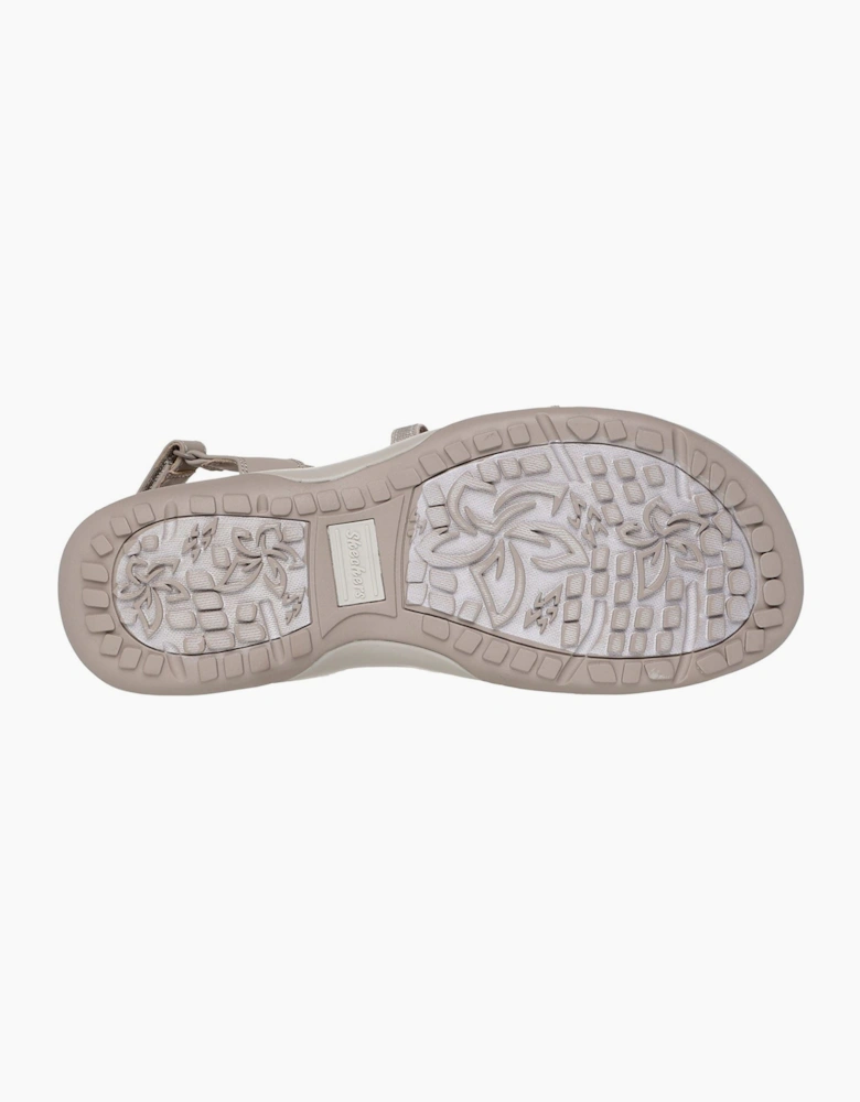 Skechers Reggae Slim - Summer Getaway Polyester Women's Taupe Sandals
