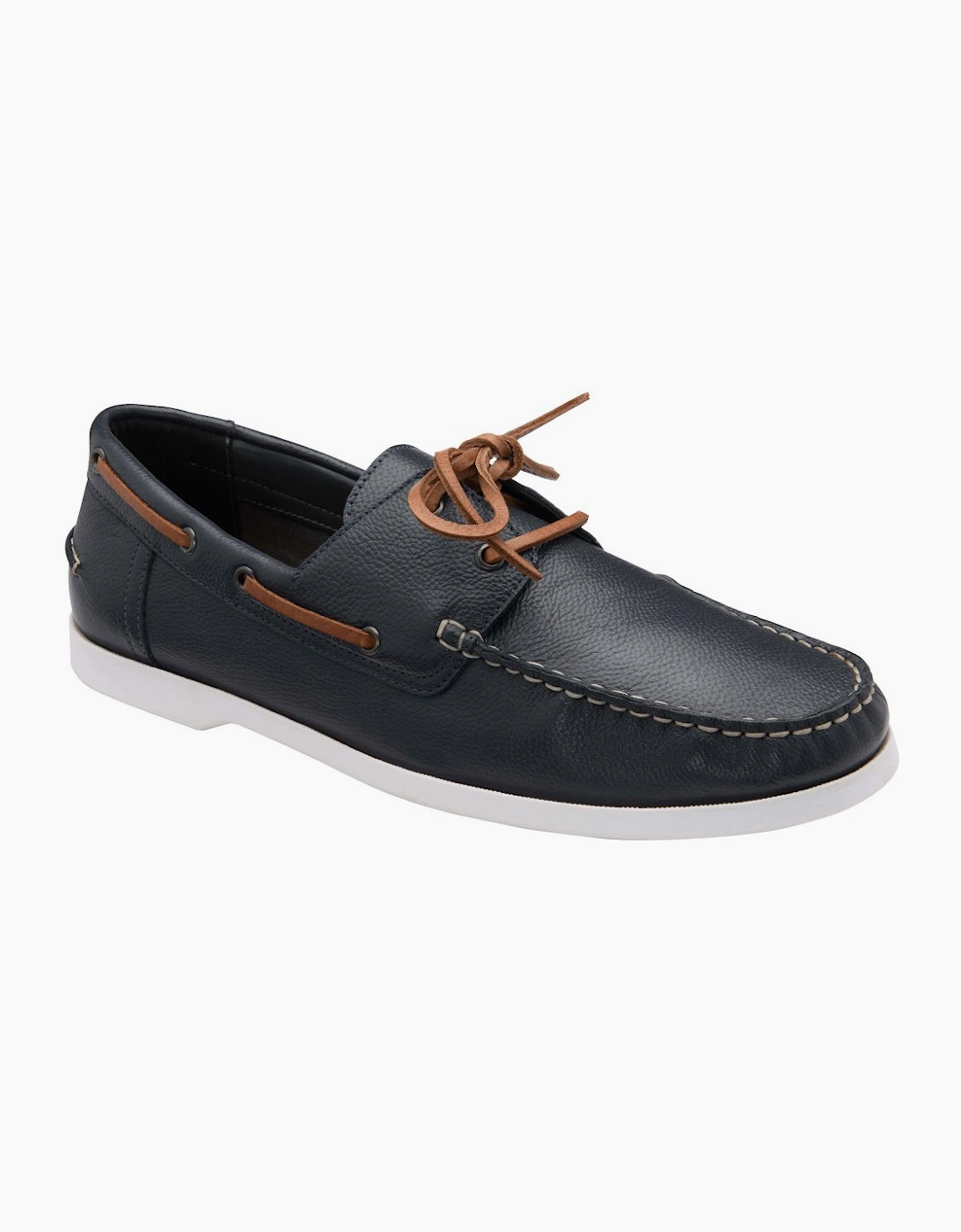 Frank Wright Men's Navy Reaney Boat Shoes - Size 10
