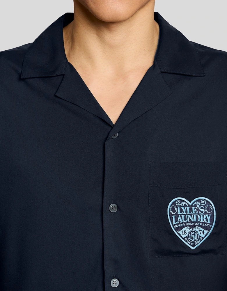 Short Sleeve Laundry Logo Shirt