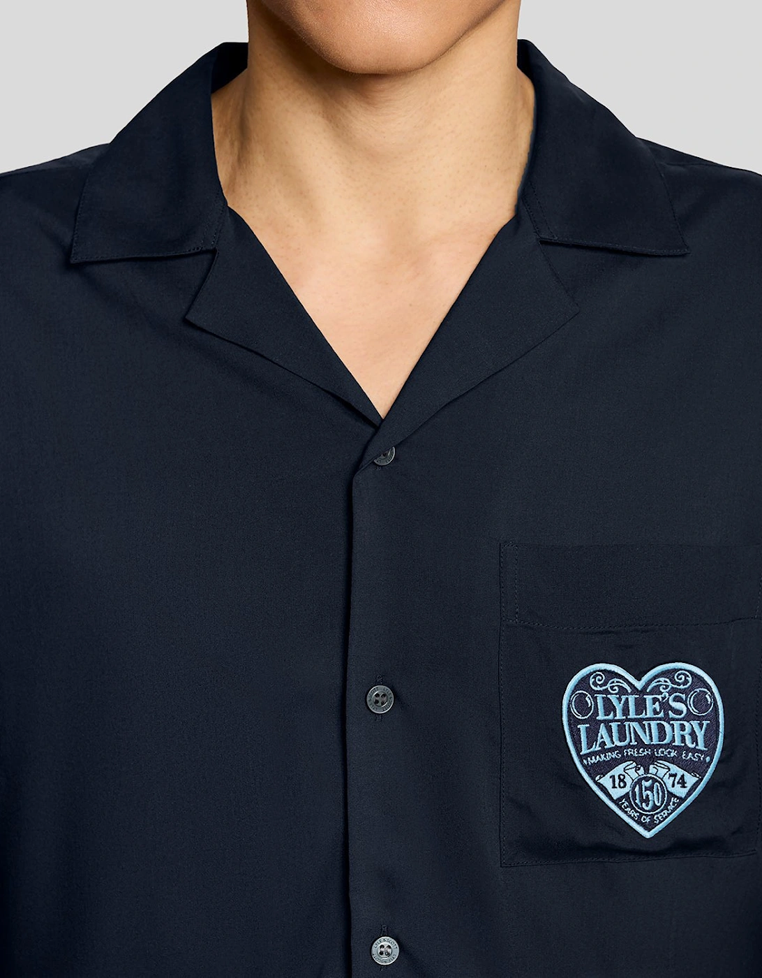 Short Sleeve Laundry Logo Shirt